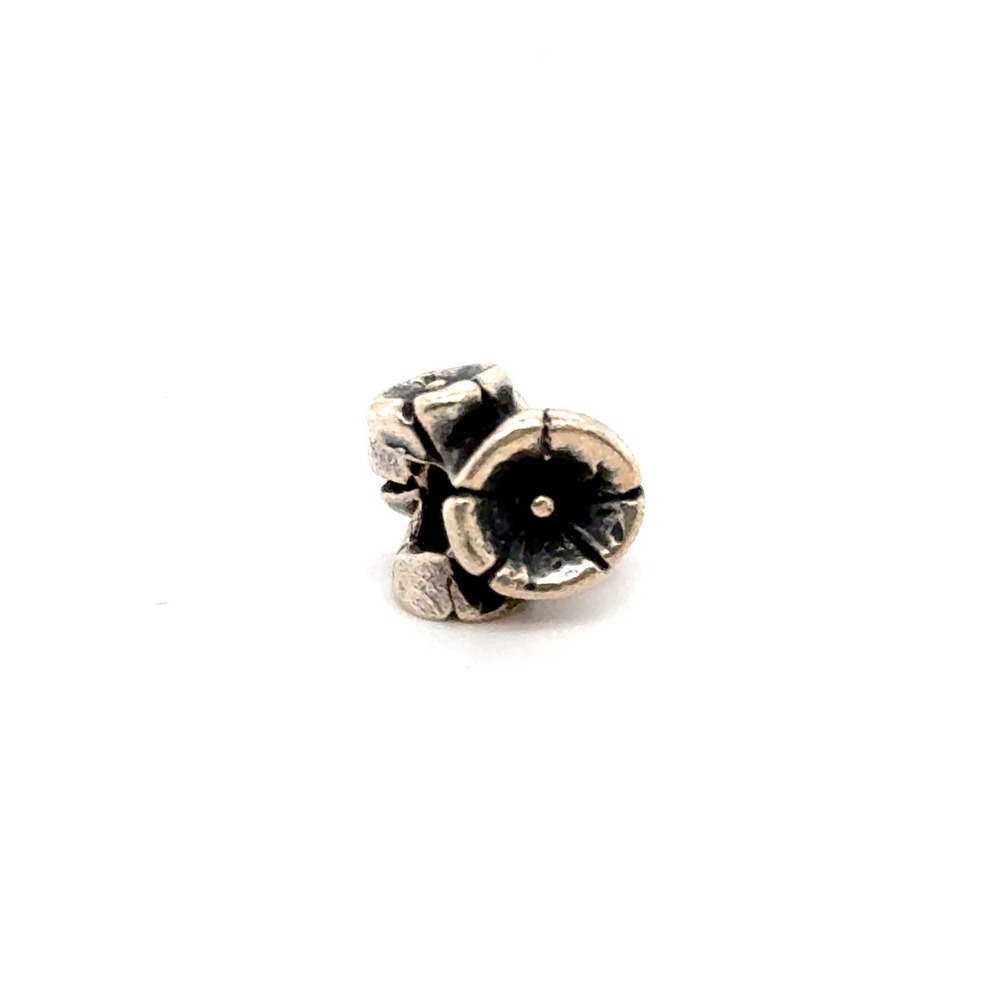 Trollbeads Forget Me Not Flower Spacer Charm 925 Sterling Silver LAA Bead
